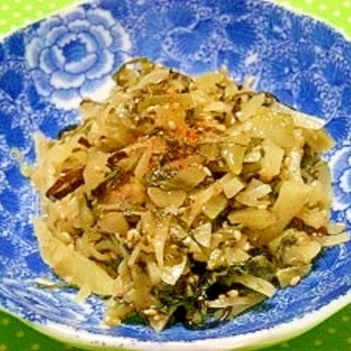 リメイク！沢庵漬と青菜漬(高菜)の炒め物